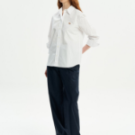 Maison Kitsune Women Classic Shirt With Baby Fox Patch In Cotton Poplin