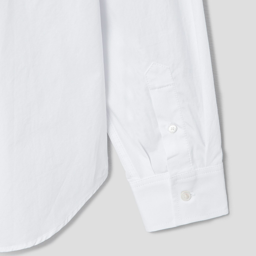 Maison Kitsune Women Classic Shirt With Baby Fox Patch In Cotton Poplin