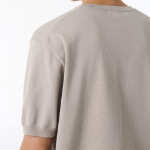 Washable Supima Cotton Crew Neck Short-Sleeve Knit [Mushroom]