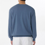 Washable Supima Cotton Crew Neck Knit [Blue Grey]