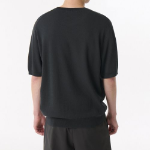 Cool Touch Crew Neck Short-Sleeve Knit [Dark Grey]