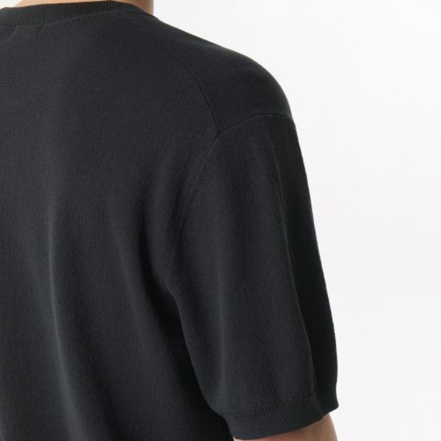 Cool Touch Crew Neck Short-Sleeve Knit [Dark Grey]