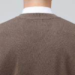 Lambswool V-Neck Knit Vest [Mocha]