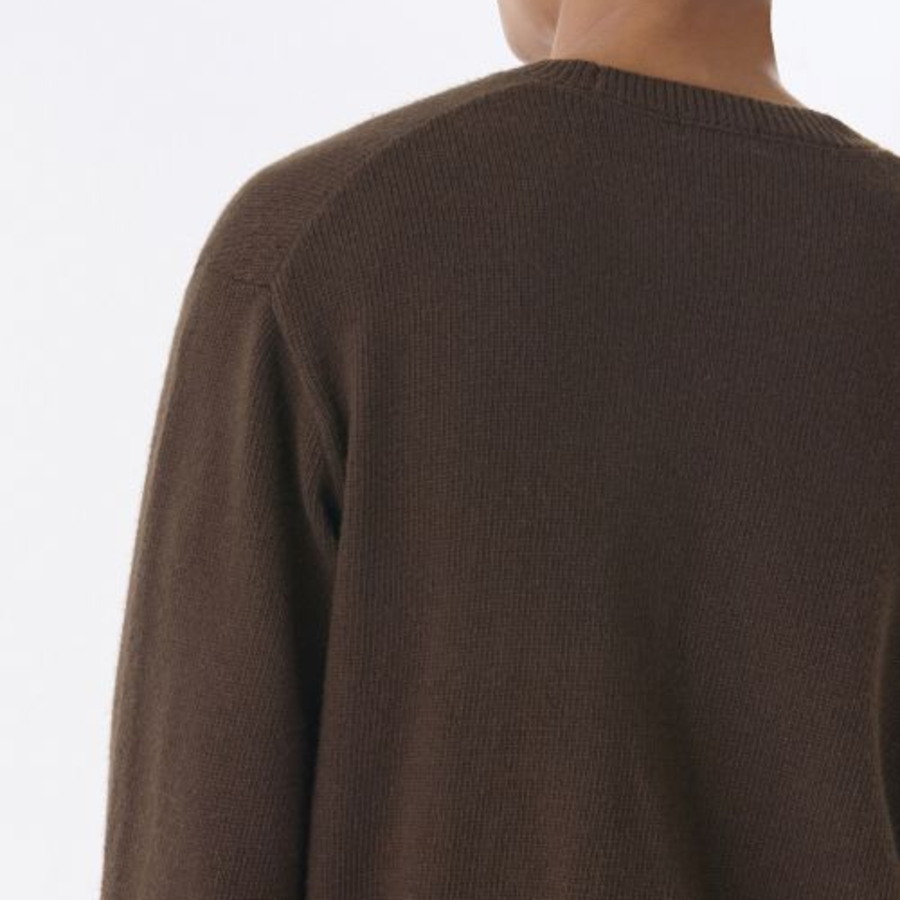 Essential Crew Neck Knit [Brown]