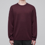 Minimal Crew Neck Knit [Burgundy]