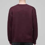 Minimal Crew Neck Knit [Burgundy]