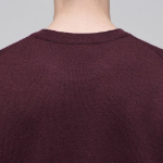 Minimal Crew Neck Knit [Burgundy]