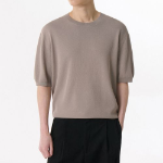 Cool Touch Crew Neck Short Sleeve Knit [Toffee]