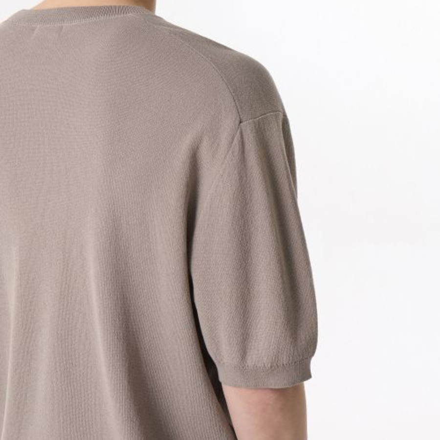 Cool Touch Crew Neck Short Sleeve Knit [Toffee]