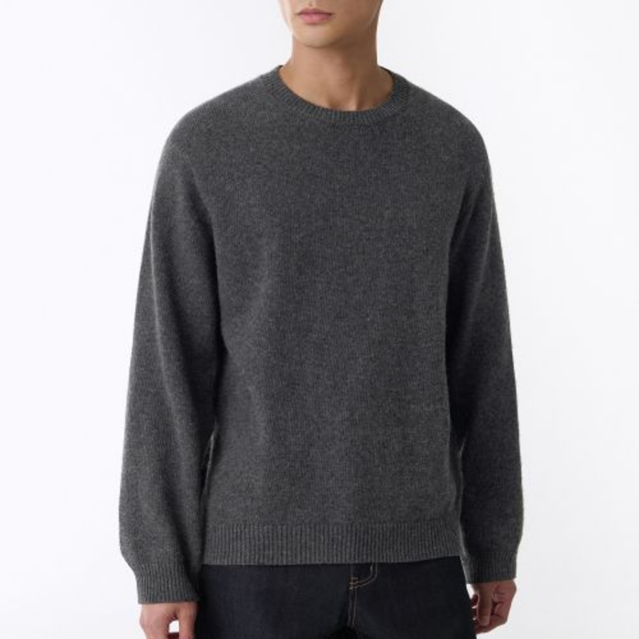 Essential Crew Neck Knit [Grey]
