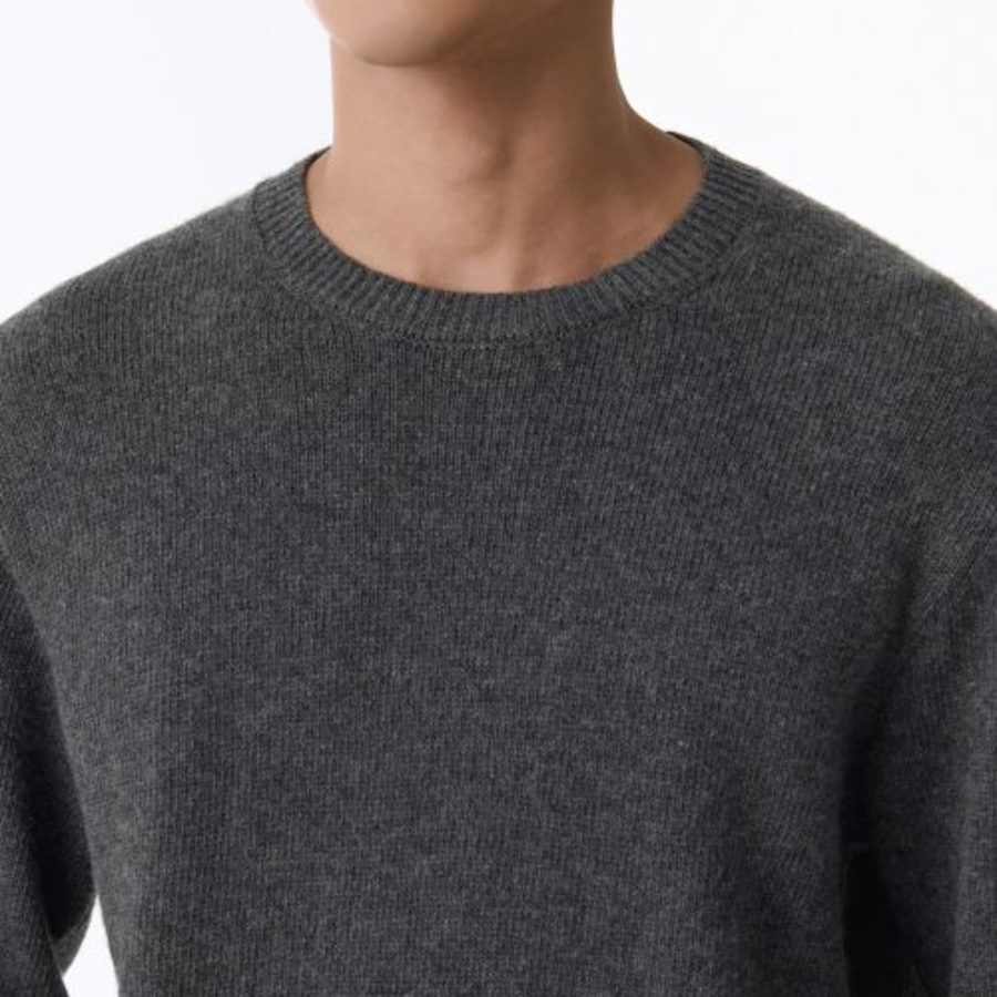 Essential Crew Neck Knit [Grey]