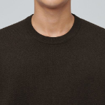 Minimal Crew Neck Knit [Brown]