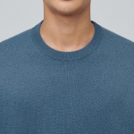 Minimal Crew Neck Knit [Dusty Blue]