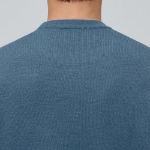 Minimal Crew Neck Knit [Dusty Blue]