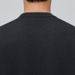 Minimal Crew Neck Knit [Dark Grey]