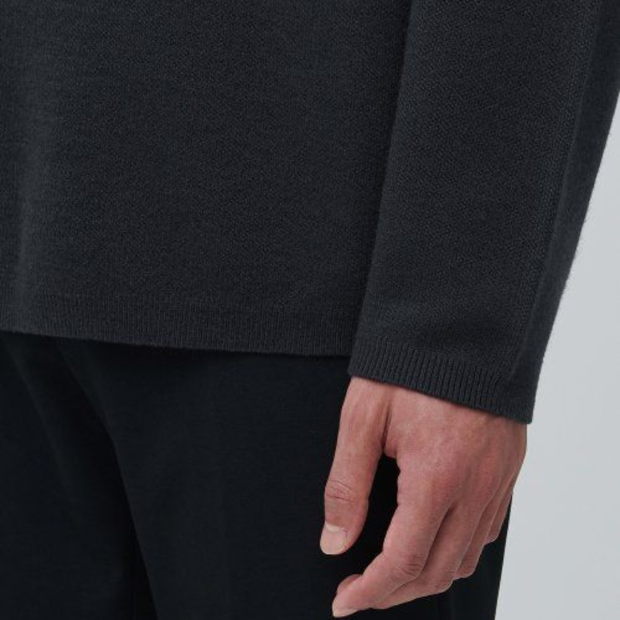 Minimal Crew Neck Knit [Dark Grey]