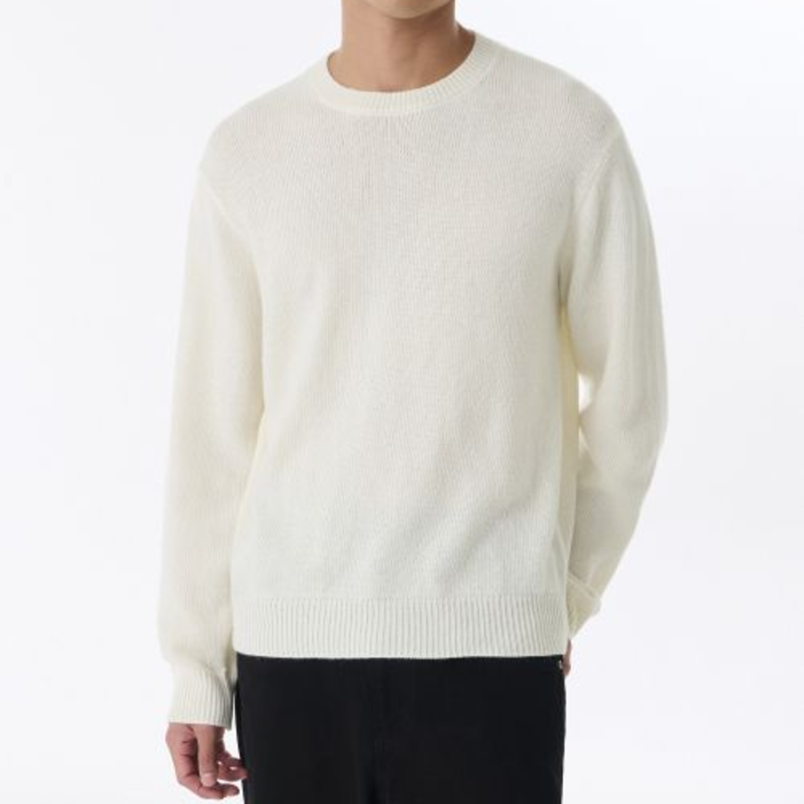 Essential Crew Neck Knit [Cream]