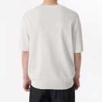 Cool Touch Crew Neck Short Sleeve Knit [Ivory]