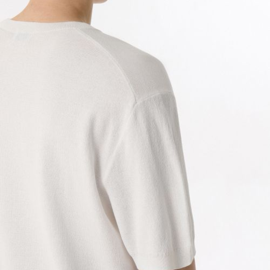 Cool Touch Crew Neck Short Sleeve Knit [Ivory]