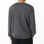 Washable Supima Cotton Crew Neck Knit [Gray]