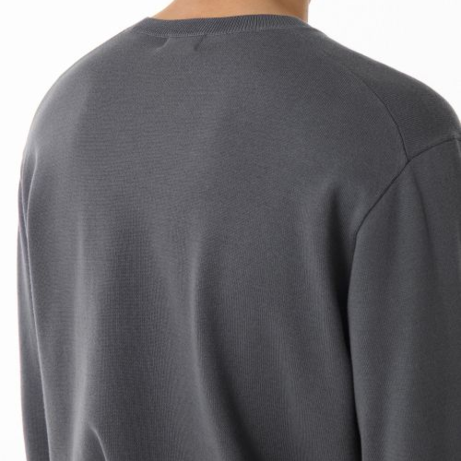 Washable Supima Cotton Crew Neck Knit [Gray]