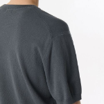 Cool Touch Crew Neck Short Sleeve Knit [Gray]