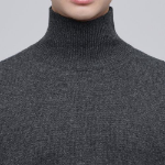 Oversized Turtleneck Knit [Medium Gray]