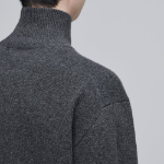 Oversized Turtleneck Knit [Medium Gray]