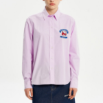Maison Kitsune Women Korean Fox Printed Classic Shirt