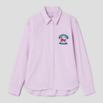 Maison Kitsune Women Korean Fox Printed Classic Shirt