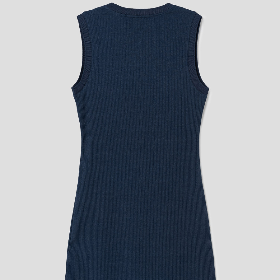 Maison Kitsune Women Baby Fox Patch Ribbed Dress