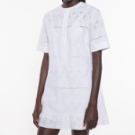 Maison Kitsune Women Broderie Anglaise Godet Mini Dress
