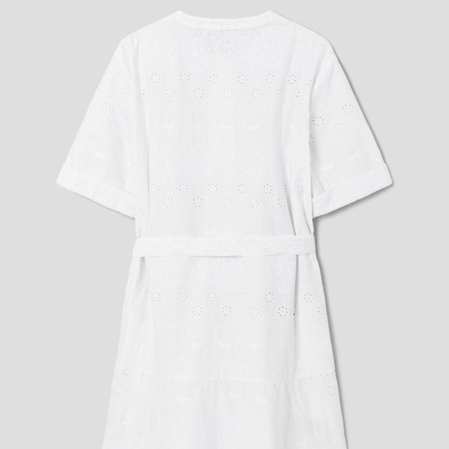 Maison Kitsune Women Broderie Anglaise Godet Mini Dress