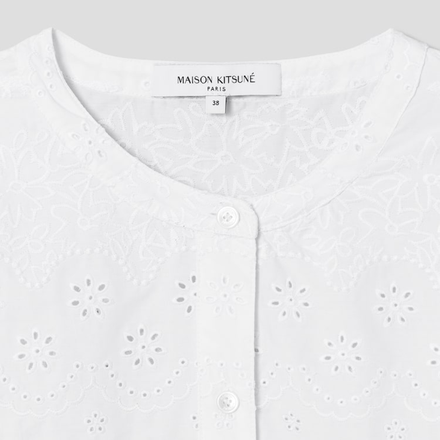 Maison Kitsune Women Broderie Anglaise Godet Mini Dress