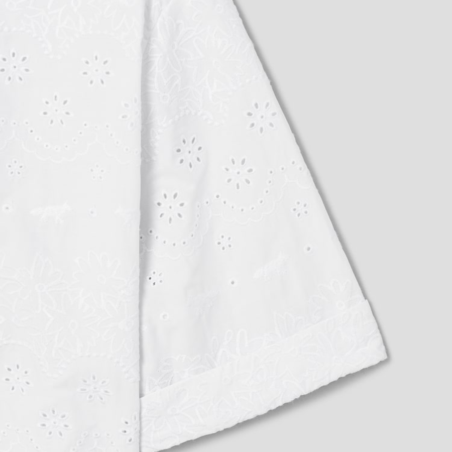 Maison Kitsune Women Broderie Anglaise Godet Mini Dress