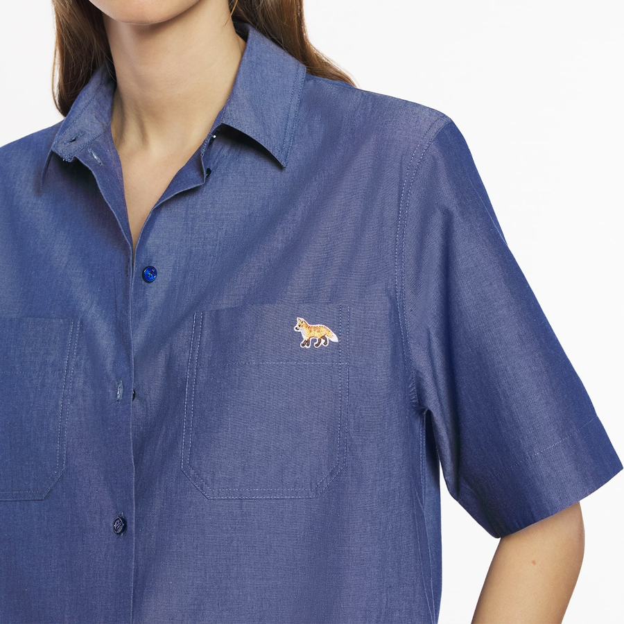 Maison Kitsune Women Double Pocket Shirt Dress