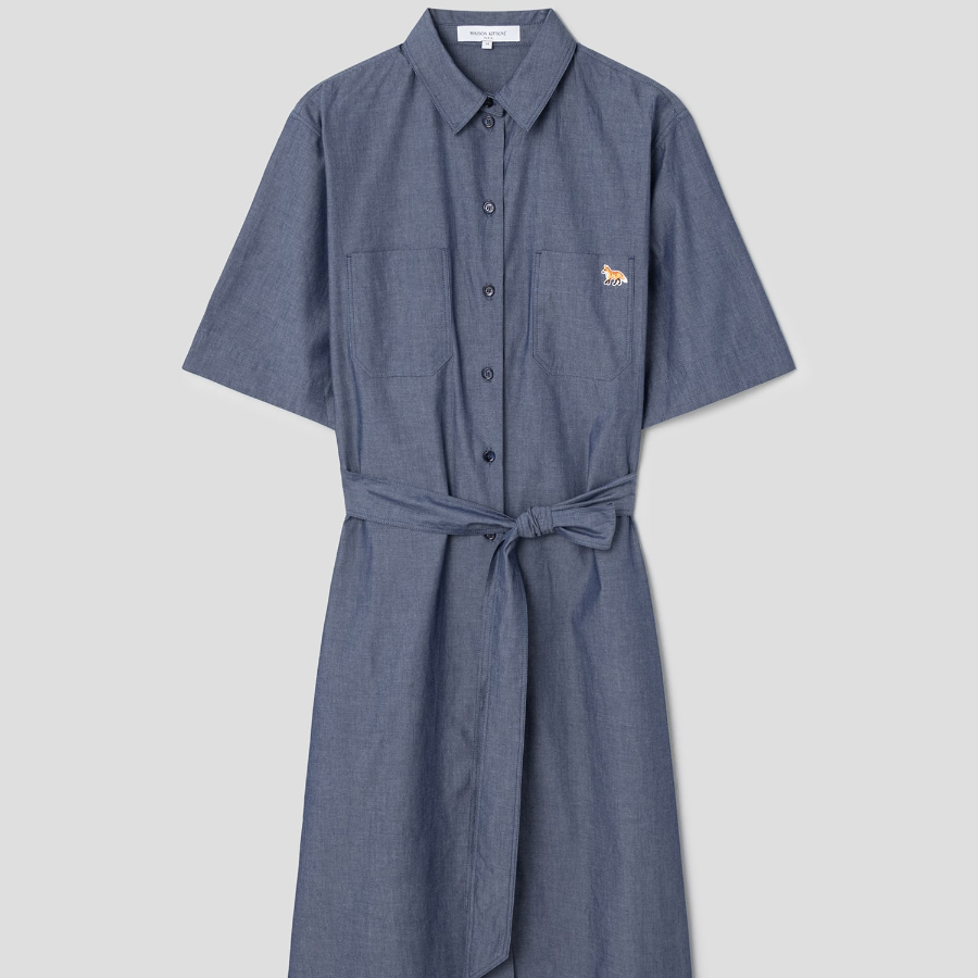 Maison Kitsune Women Double Pocket Shirt Dress
