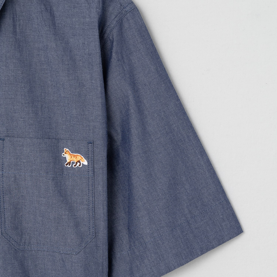 Maison Kitsune Women Double Pocket Shirt Dress