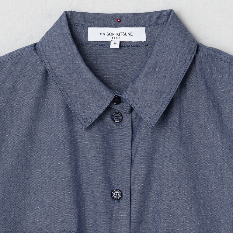 Maison Kitsune Women Double Pocket Shirt Dress