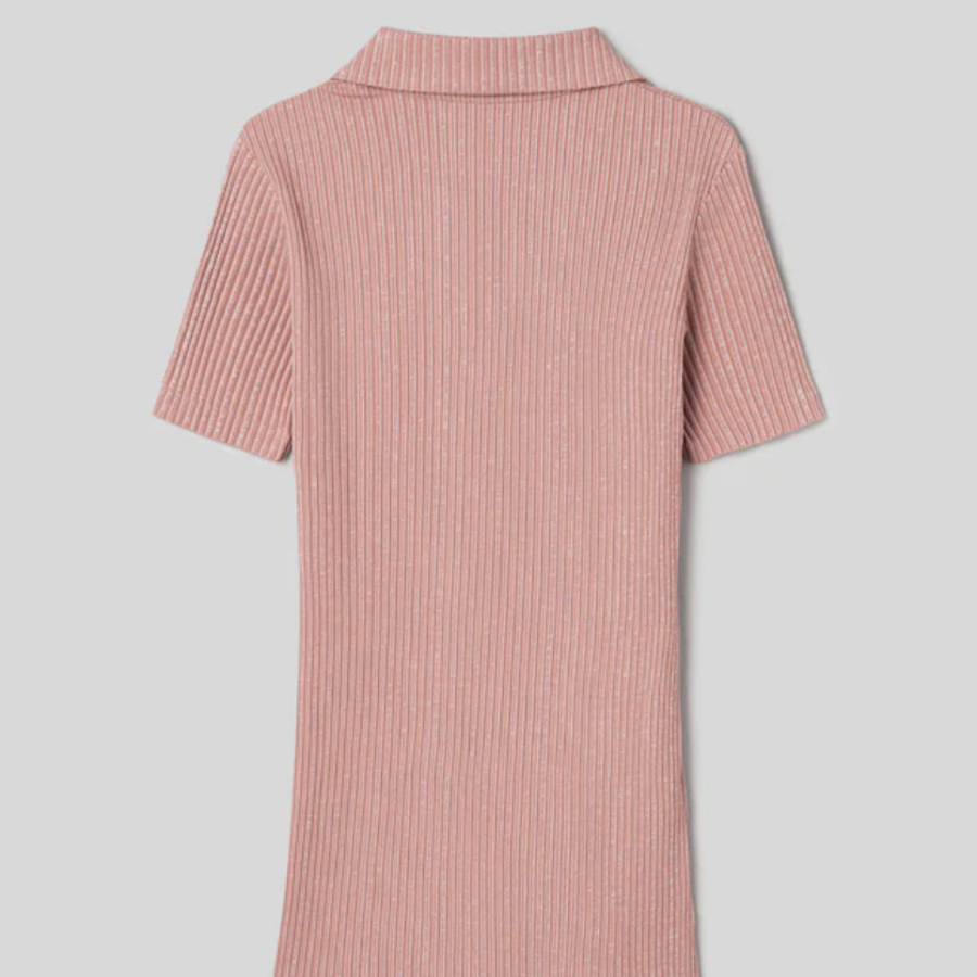 Maison Kitsune Women Maison Kitsune Handwriting Label Ribbed Polo Dress