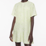 Maison Kitsune Women Short Sleeve Godet Mini Dress