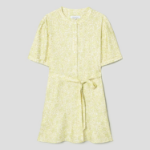 Maison Kitsune Women Short Sleeve Godet Mini Dress