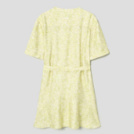 Maison Kitsune Women Short Sleeve Godet Mini Dress