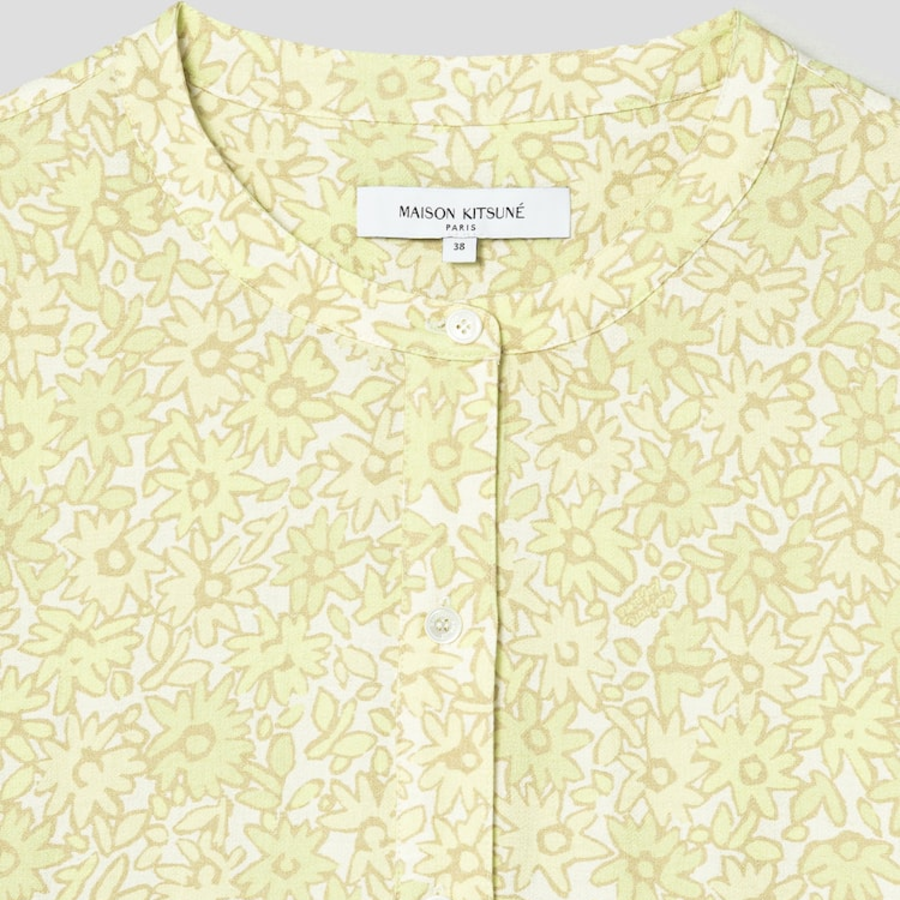 Maison Kitsune Women Short Sleeve Godet Mini Dress