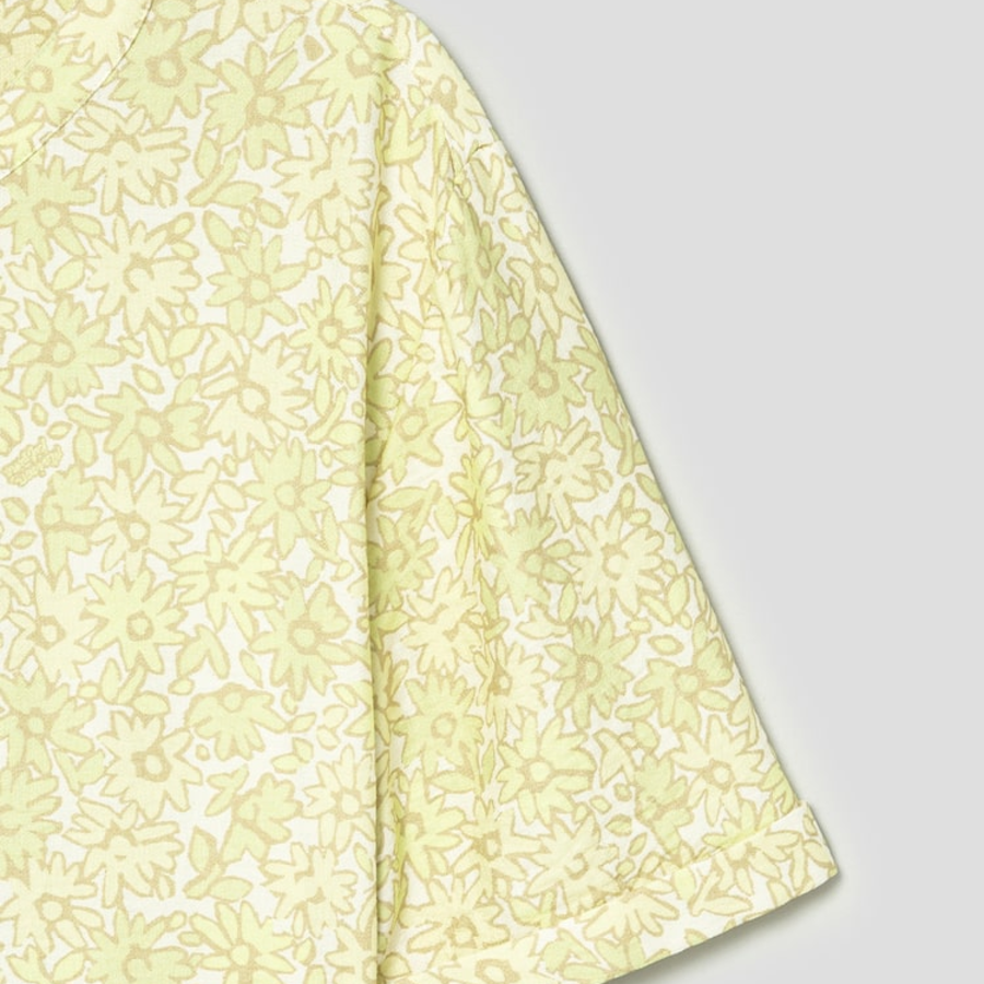 Maison Kitsune Women Short Sleeve Godet Mini Dress