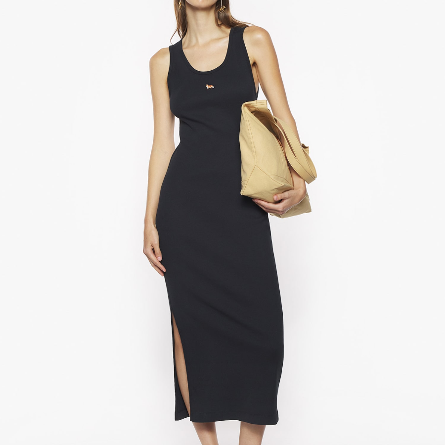 Maison Kitsune Women Baby Fox Ribbed Tank Dress