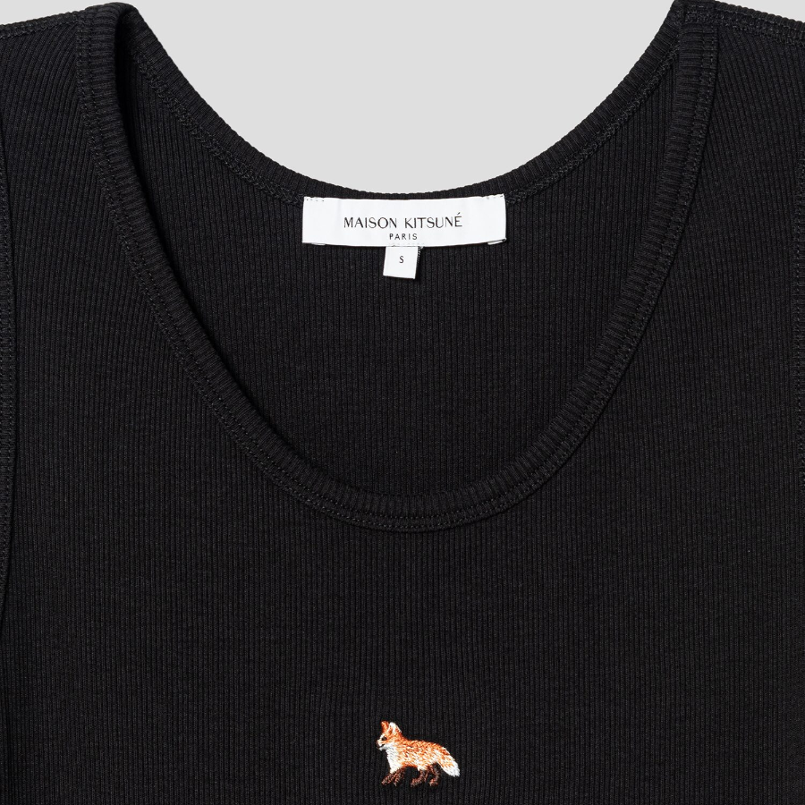 Maison Kitsune Women Baby Fox Ribbed Tank Dress