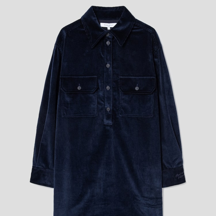 Maison Kitsune Women Corduroy Mini Dress