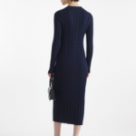 Maison Kitsune Women Checked Ribbed Long Dress