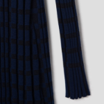 Maison Kitsune Women Checked Ribbed Long Dress
